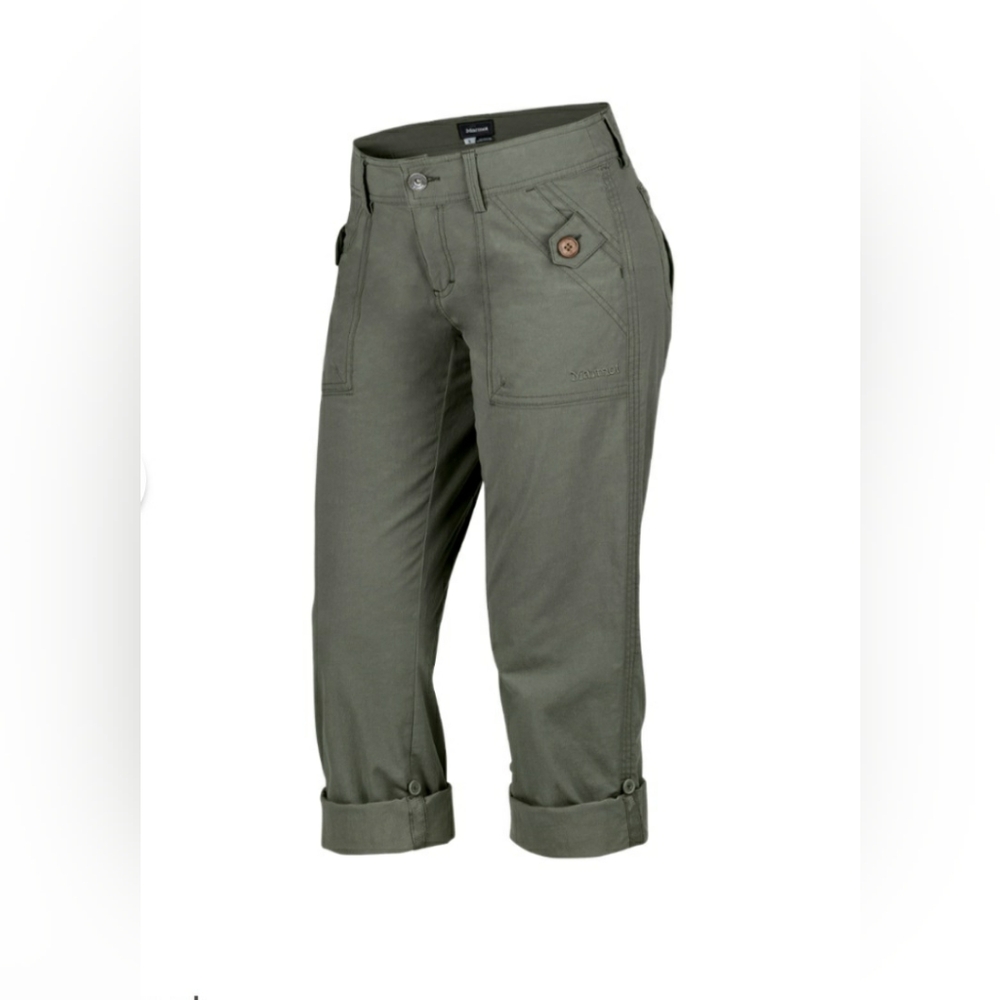 Marmot Ginny Cotton Convertible Lightweight Straigt Leg Pants Size 6 Outdoor - Picture 1 of 16
